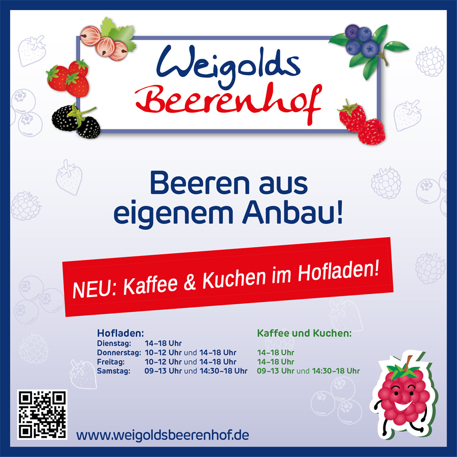 Weigolds Beerenhof - Kaffee und Kuchen im Hofladen